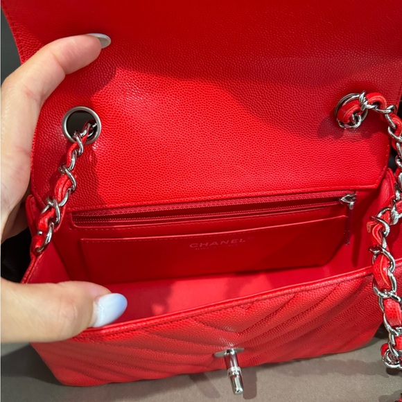 ❌SOLD❌CHANEL 17S Mini Rectangular Caviar Flap Bag - Picture 2 of 12